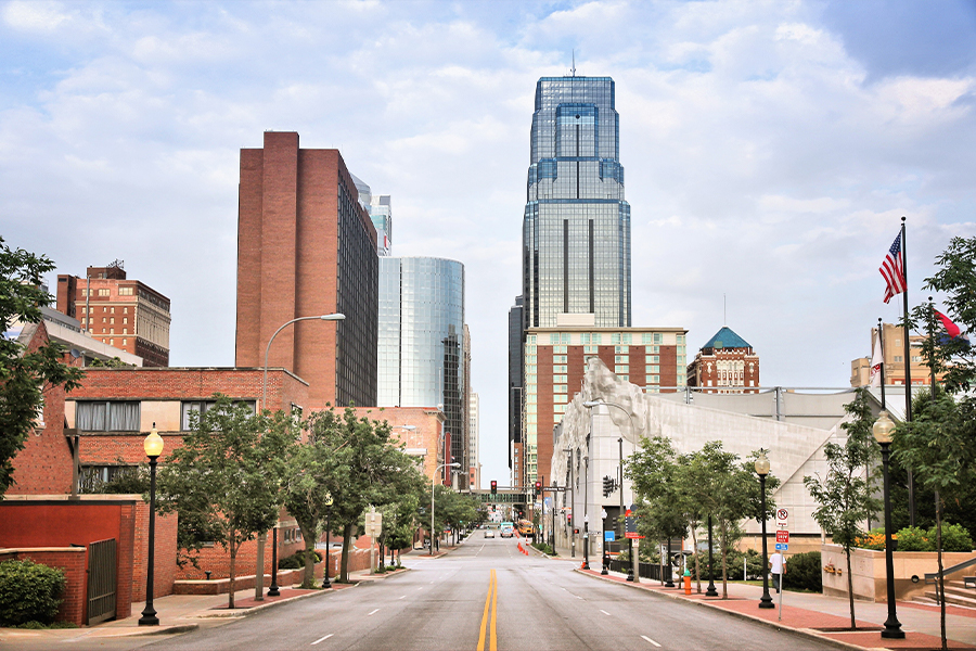 A photo of downtown Kansas City